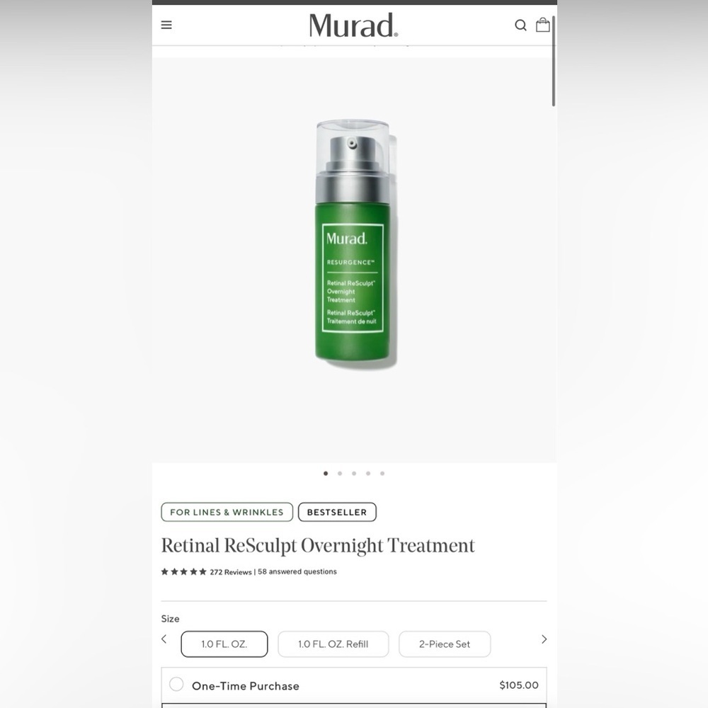 Murad Retinal ReSculpt Overnight Treatment​​